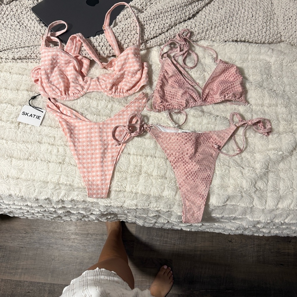 Skatie Blush and Rose Bikini Set